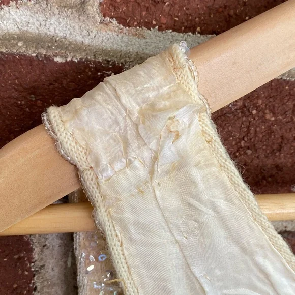 Cream Vintage Sequin Top - Picture 13 of 16